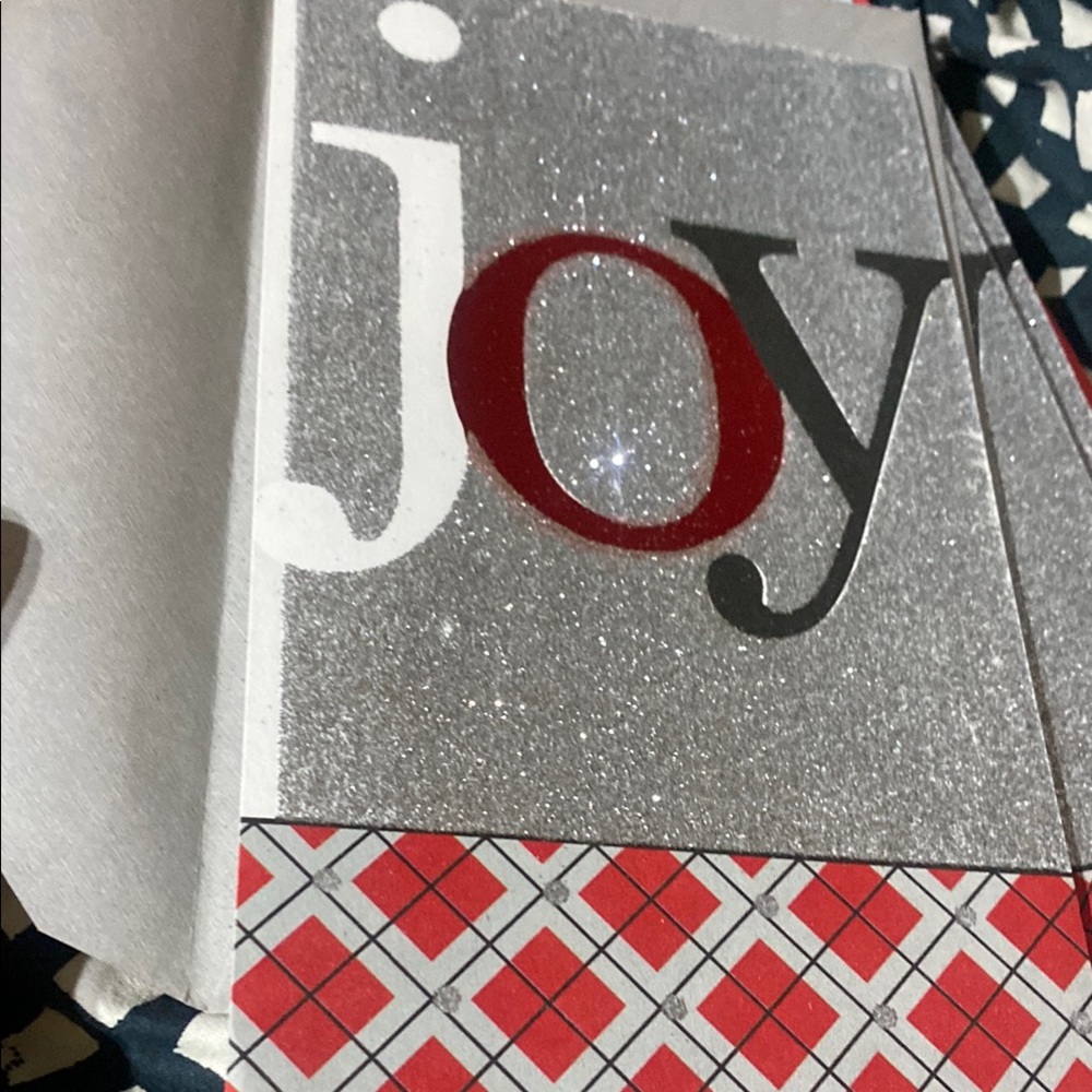 Joy Glitter Holiday Card